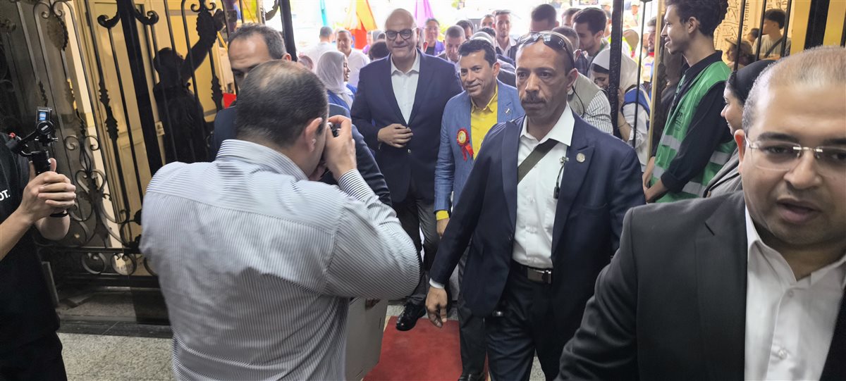 وزير الشباب والرياضة يصل القليوبية، فيتو