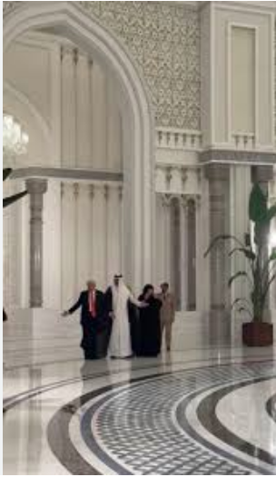 ترامب يكشف إعجابة بالرخام الأبيض في ديوان قطر، فيتو