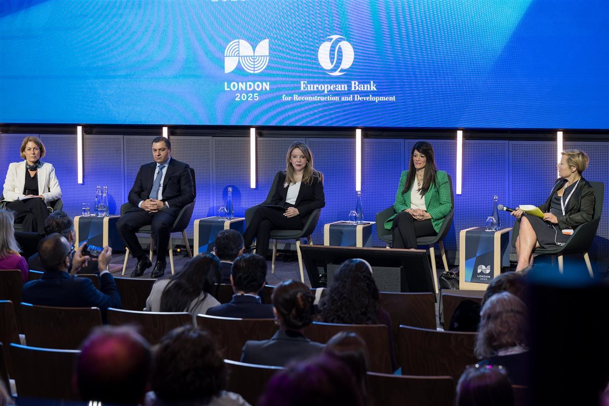 جانب من مشاركة الدكتورة رانيا المشاط في منتدى الأعمال للبنك الأوروبي