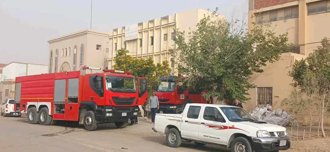 السيطرة على حريق في مصنع بالعاشر من رمضان دون وقوع خسائر بشرية،فيتو