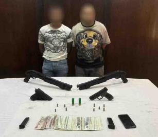 <strong> القبض على عنصرين إجراميين بحوزتهما أسلحة نارية وذخائر بالمرج </strong>