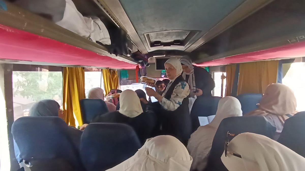 جانب من مغادرة فوج حجاج الجمعيات بالإسماعيلية، فيتو