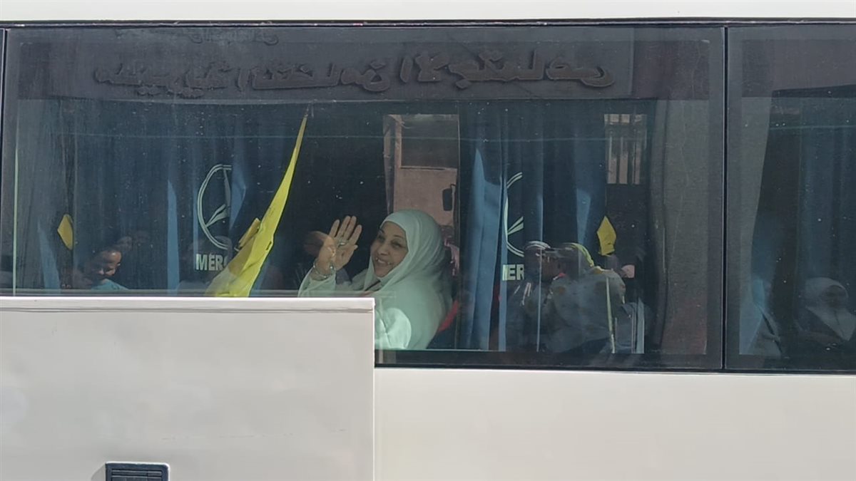 جانب من مغادرة فوج حجاج الجمعيات بالإسماعيلية، فيتو