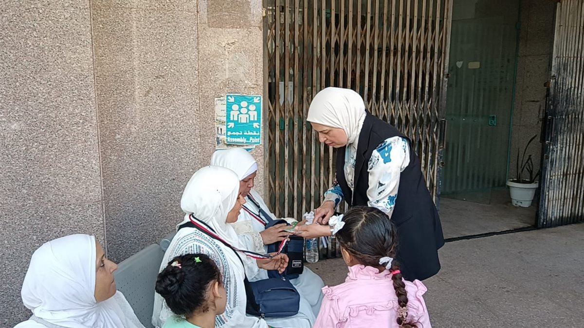 جانب من مغادرة فوج حجاج الجمعيات بالإسماعيلية، فيتو