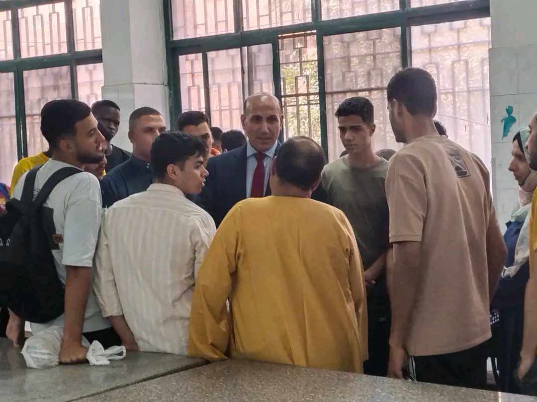 عفيفي يتفقد المدينة الجامعية للطلبة بشارع فاروق بعد واقعة طرد الطالبة،فيتو
