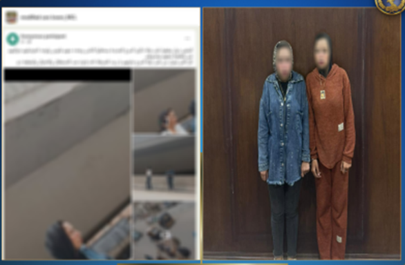 <strong>القبض على فتاتين لاستجداء المارة بالمرج بعد تداول الواقعة </strong>