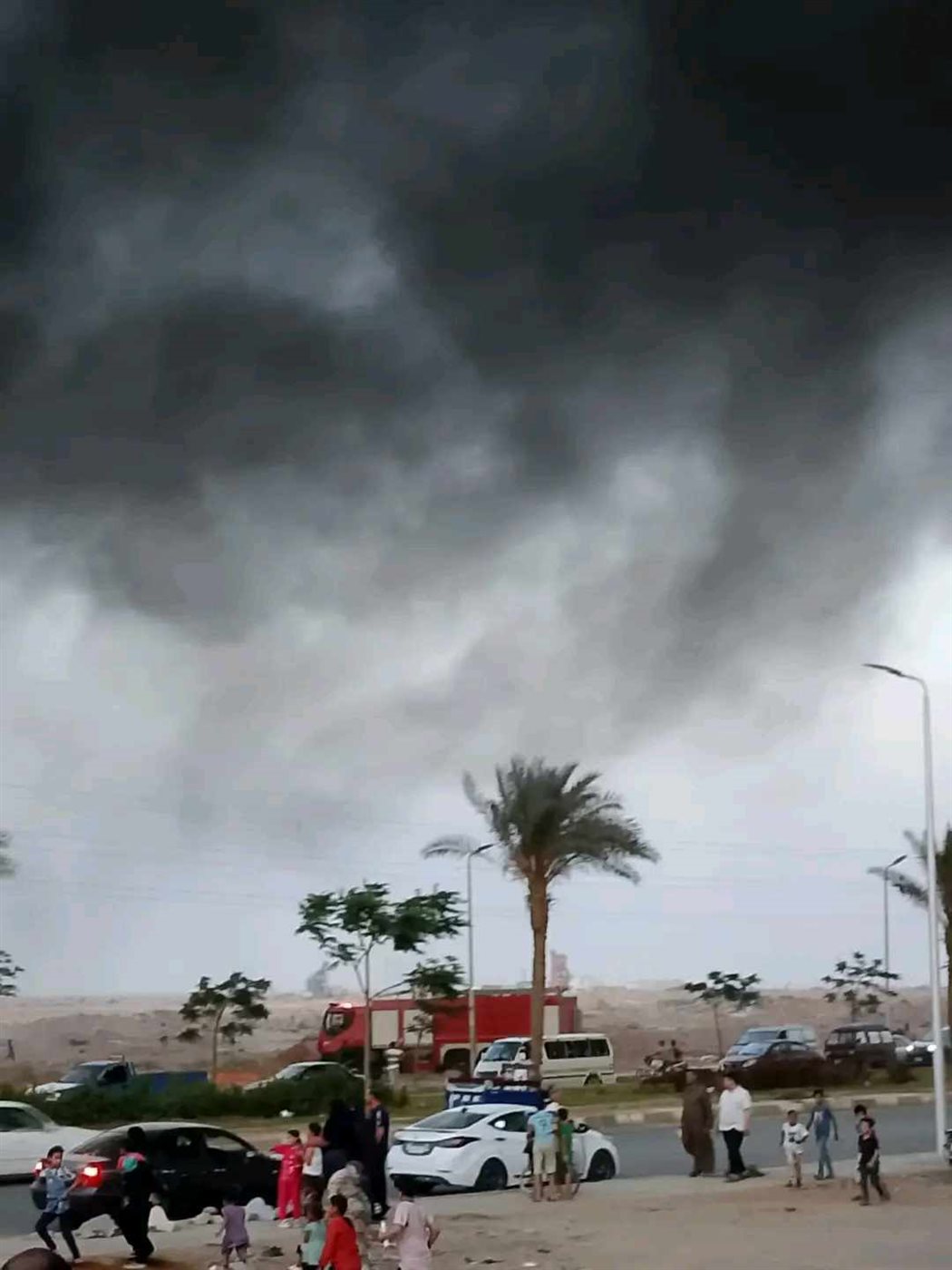 حريق يلتهم مقلب قمامة بالعاشرمن رمضان،فيتو