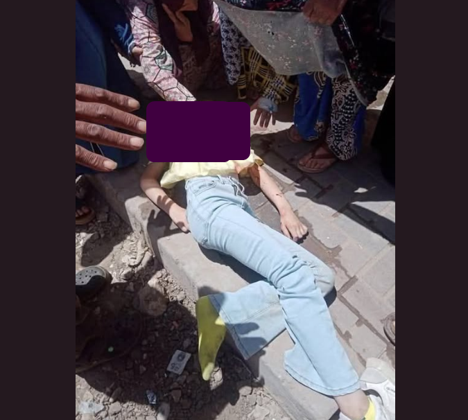 الطفلة ريتال تسقط من الطابق الرابع من إحدى العمارات السكنية بدمياط، فيتو