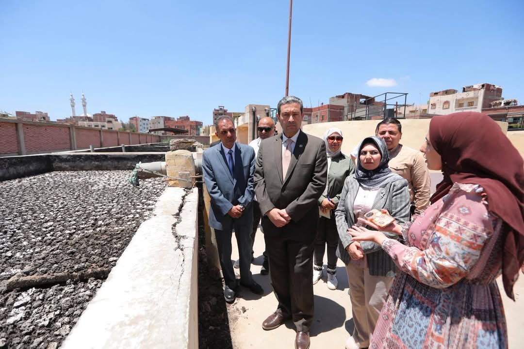 محافظ دمياط يتفقد محطة معالجة الصرف الصحي بقرية الوسطاني ويوجه بسرعة صيانتها ورفع كفاءتها