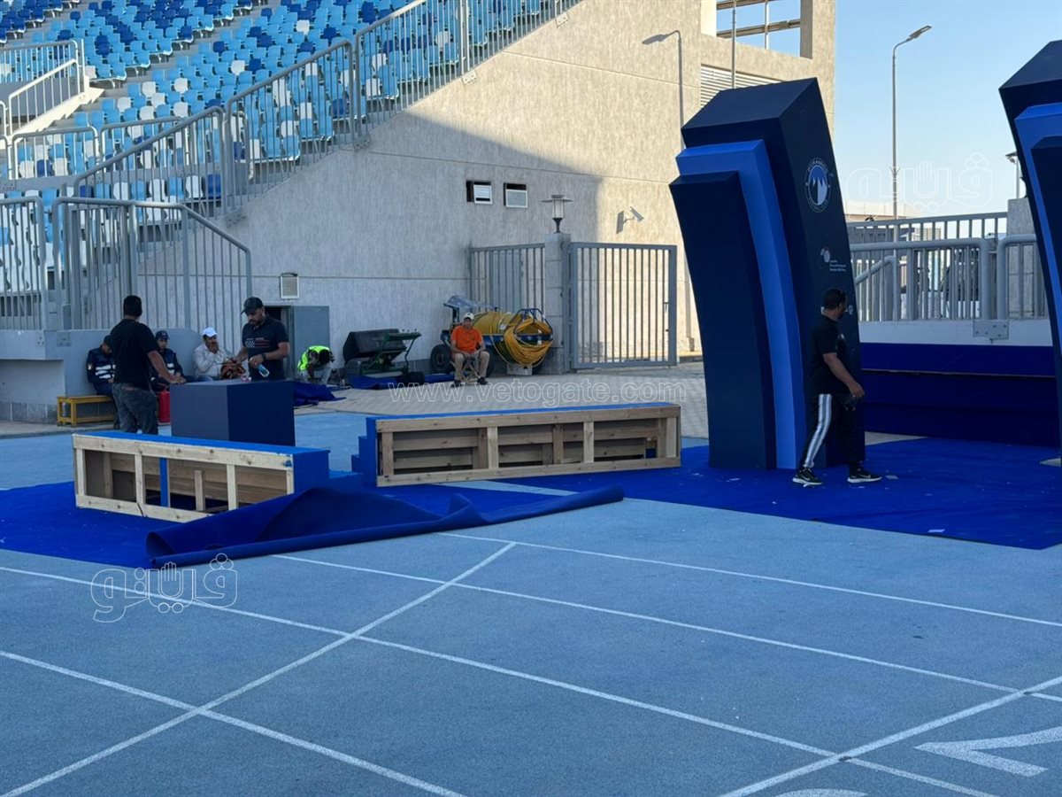 حال فوزه بالدوري، ننفرد بصور مراسم تتويج بيراميدز باستاد هيئة قناة السويس