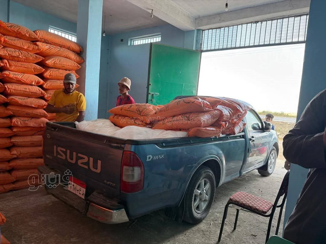 تسليم الأسمدة الزراعية الصيفية للمزارعين ببورسعيد، فيتو 