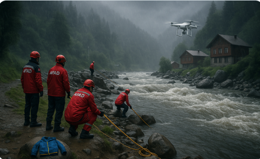 فرق الإنقاذ تبحث عن الطفل السعودي، فيتو
