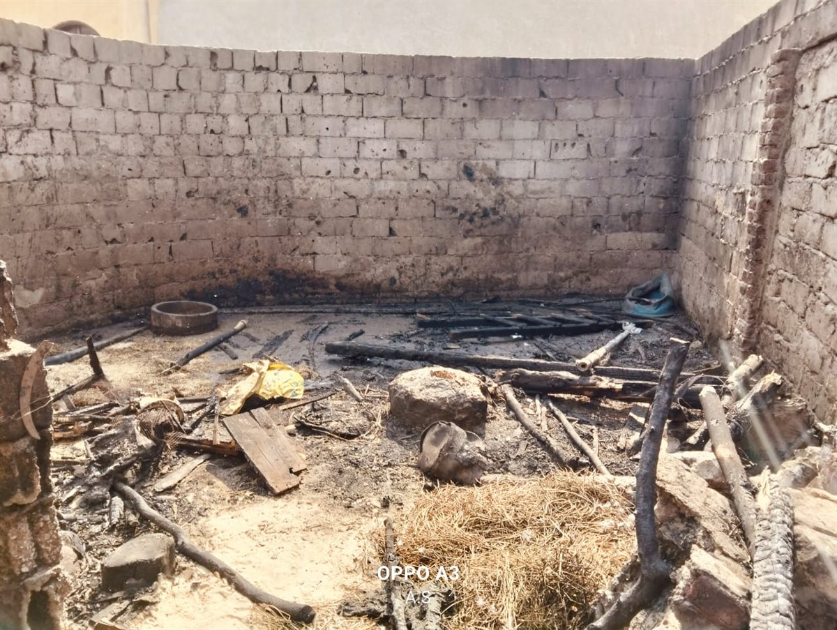 جانب من مكان الحادث، فيتو