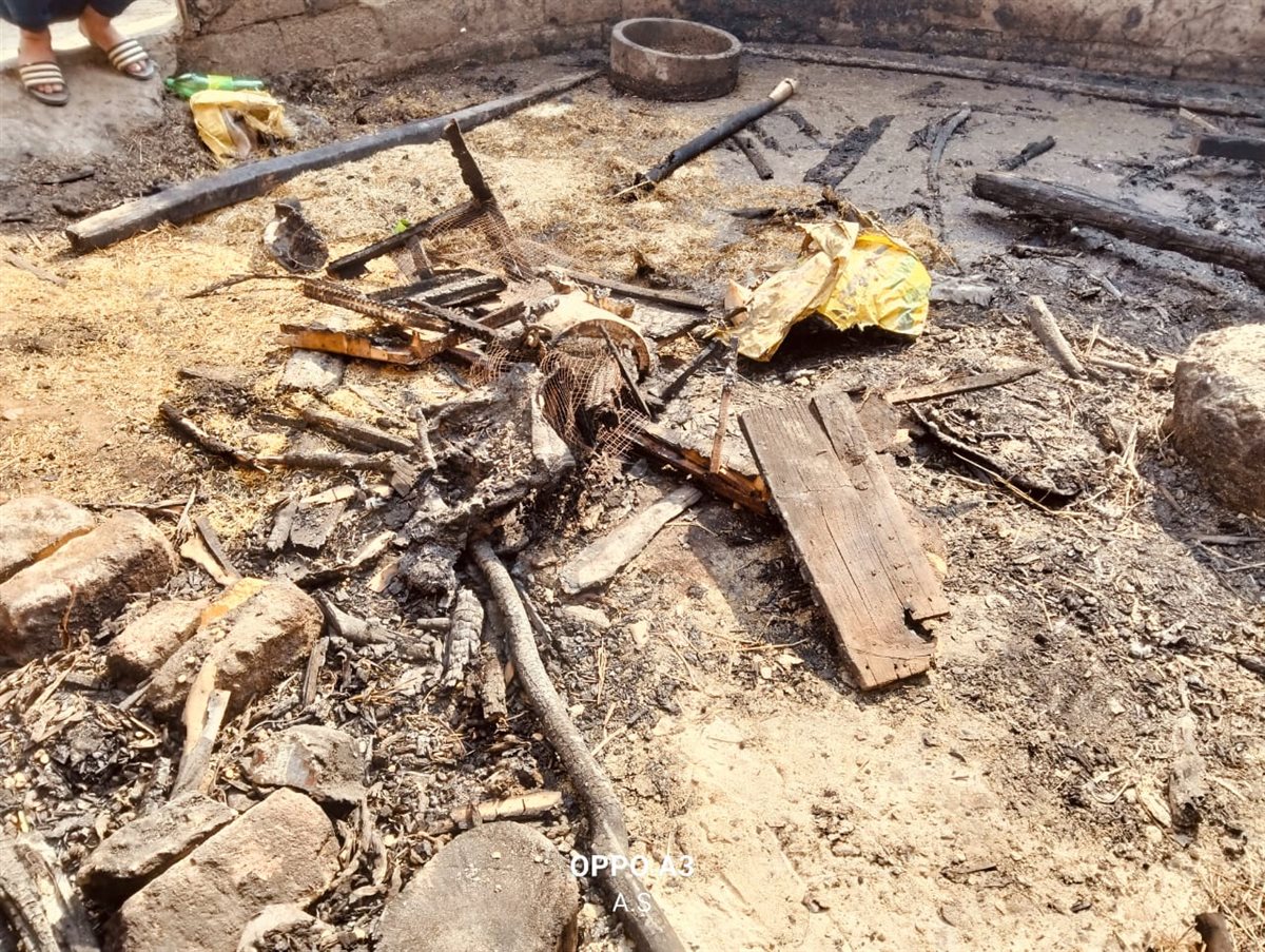 جانب من مكان الحادث، فيتو