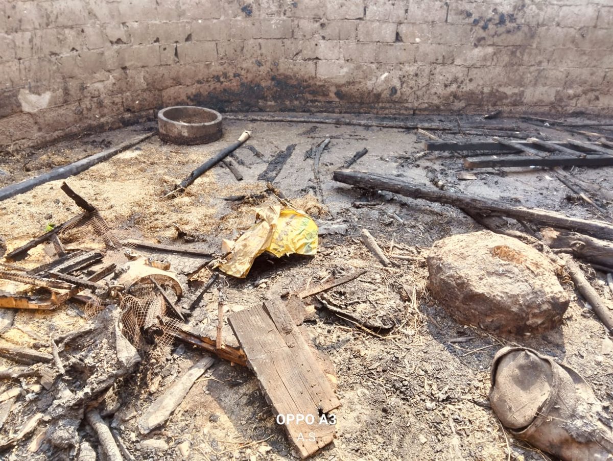 جانب من مكان الحادث، فيتو