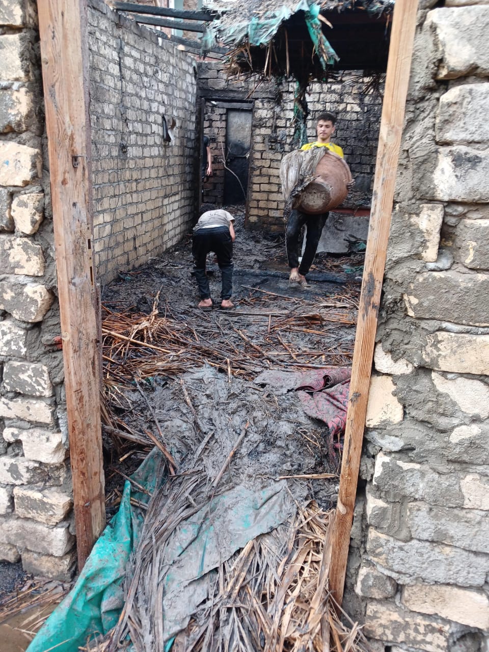 جانب من مكان الحادث، فيتو