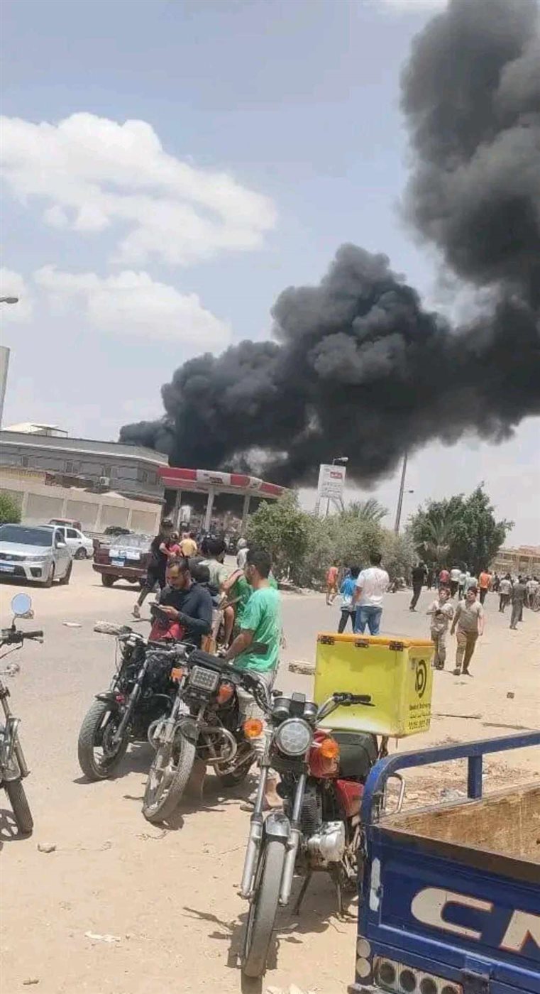 حريق هائل بمحطة وقود في الشرقية،فيتو3