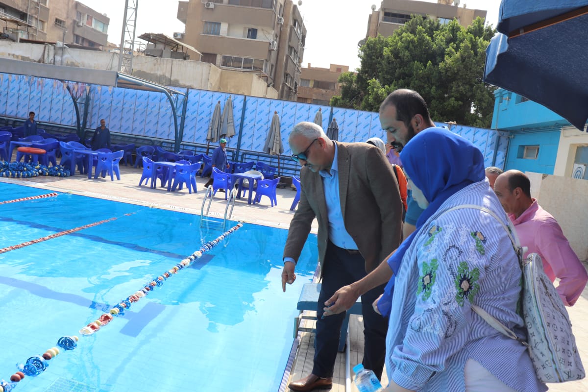 الشباب والرياضة بالجيزة تطلق حملة لمتابعة حمامات السباحة