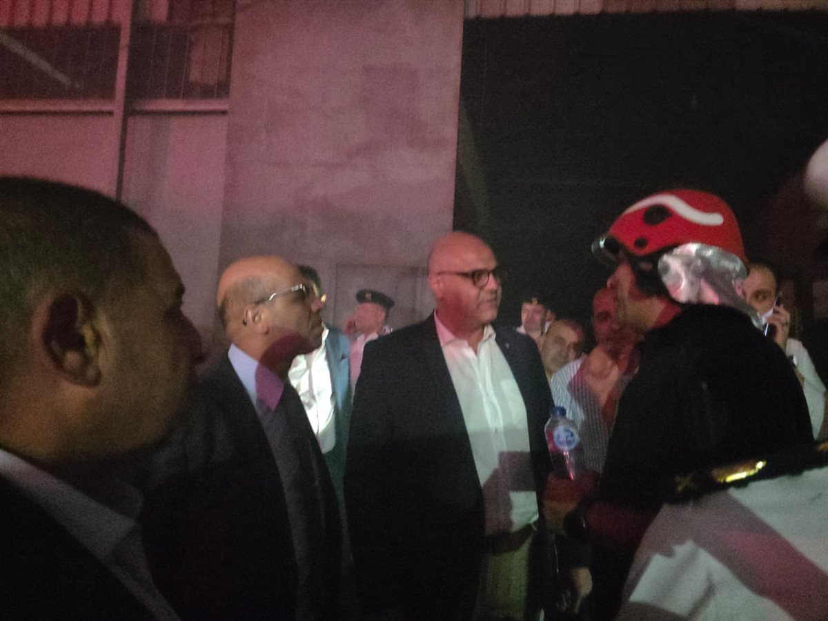 متابعة حريق مصنع سلك المواعين بالقناطر الخيرية،فيتو