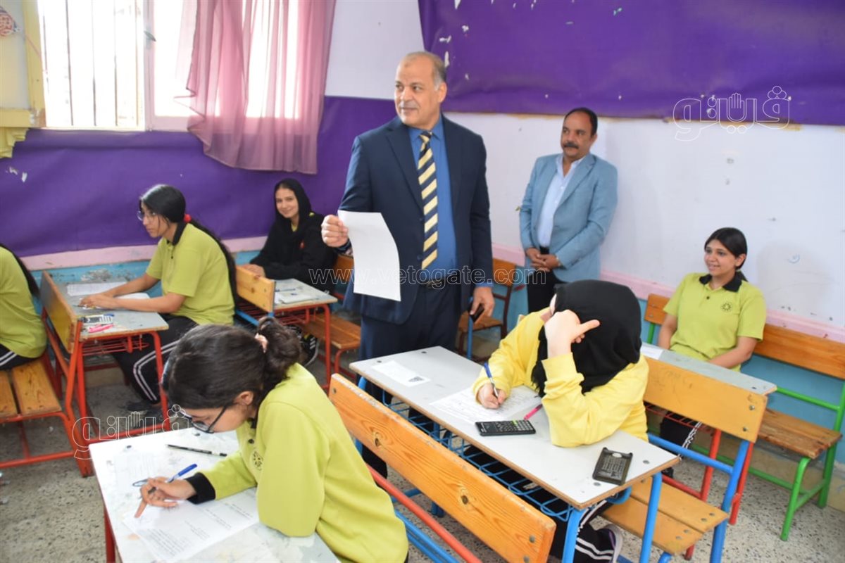 تعليم بورسعيد يتفقد امتحانات الإعدادية بالجنوب، فيتو