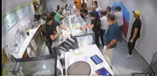 المشاجرة التي وقعت في محل بوظة وبراد، فيتو