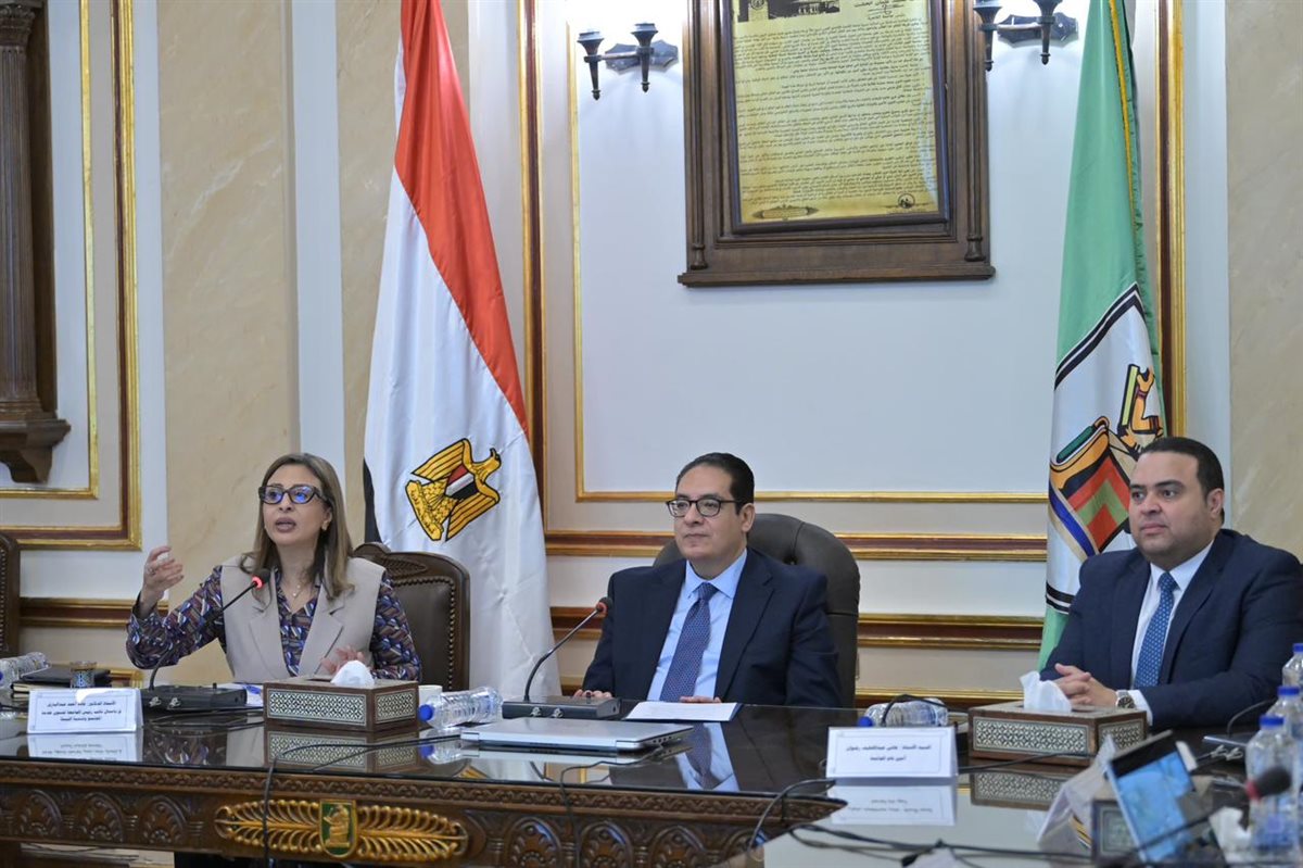 اجتماع لجنة الهوية البصرية لجامعة القاهرة