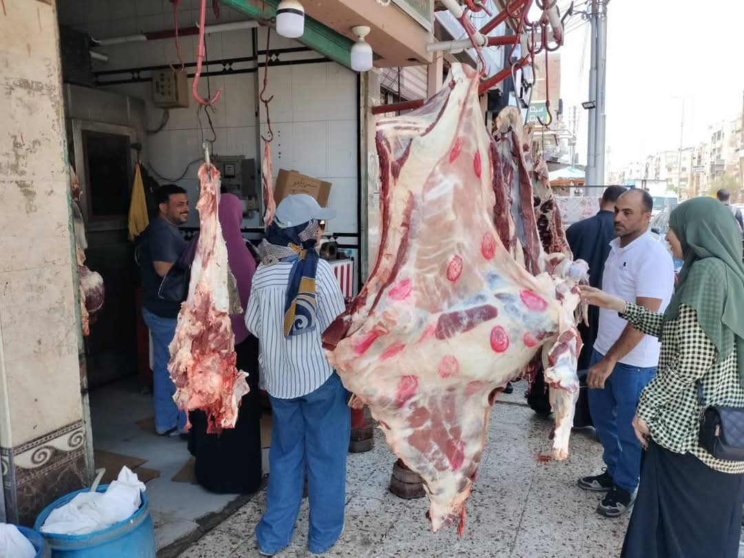 حملات تفتيشية علي محال الجزارة والمجازر بدمياط