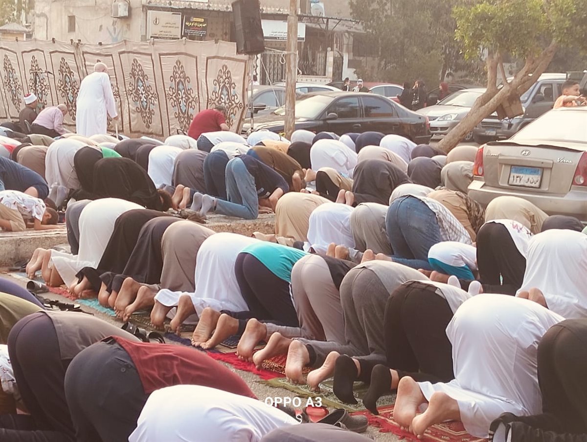 جانب من صلاة العيد بالإسماعيلية، فيتو