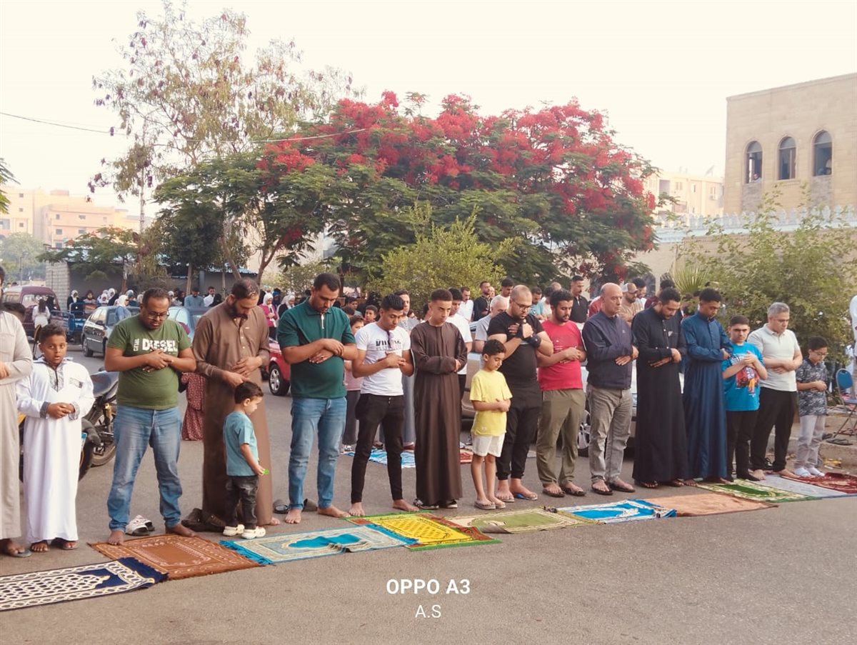 جانب من صلاة العيد بالإسماعيلية، فيتو