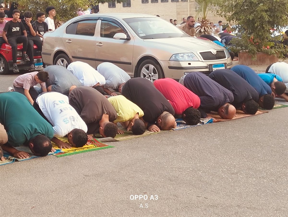 جانب من صلاة العيد بالإسماعيلية، فيتو