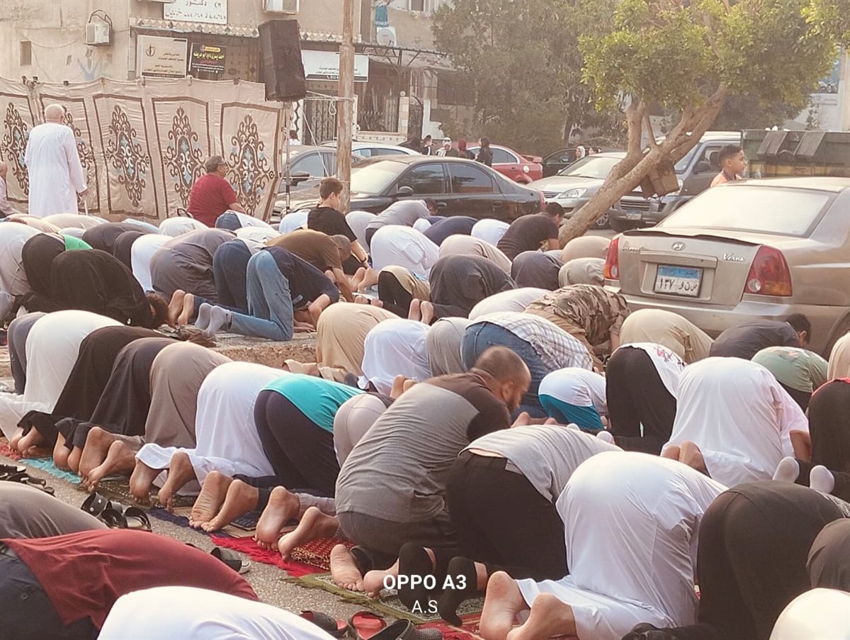 جانب من صلاة العيد بالإسماعيلية، فيتو