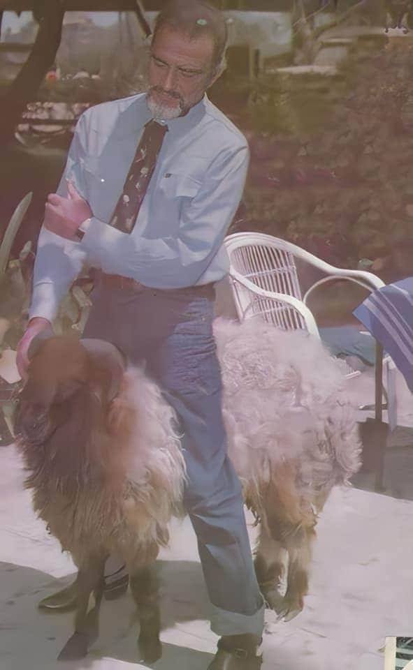 احمد مظهر مع خروف العيد 