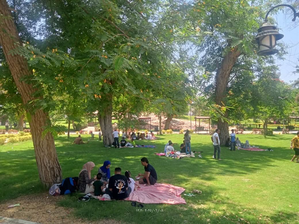 اقبال المواطنيين علي حدائق القناطر، فيتو