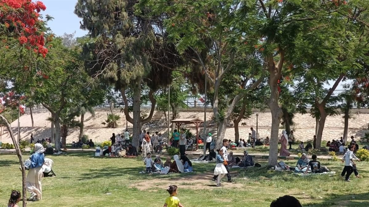 اقبال المواطنيين علي حدائق القناطر، فيتو
