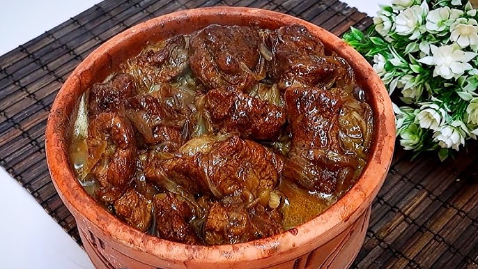 طريقة عمل طاجن اللحم بالبصل