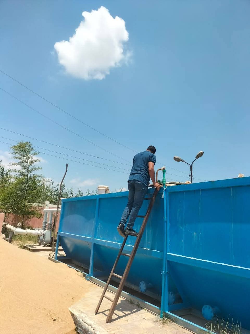 جانب من سحب العينات، فيتو