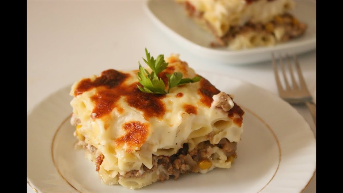 المكرونة بالبشاميل