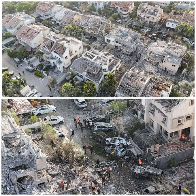 تدمير كبير للمباني في تل أبيب، فيتو