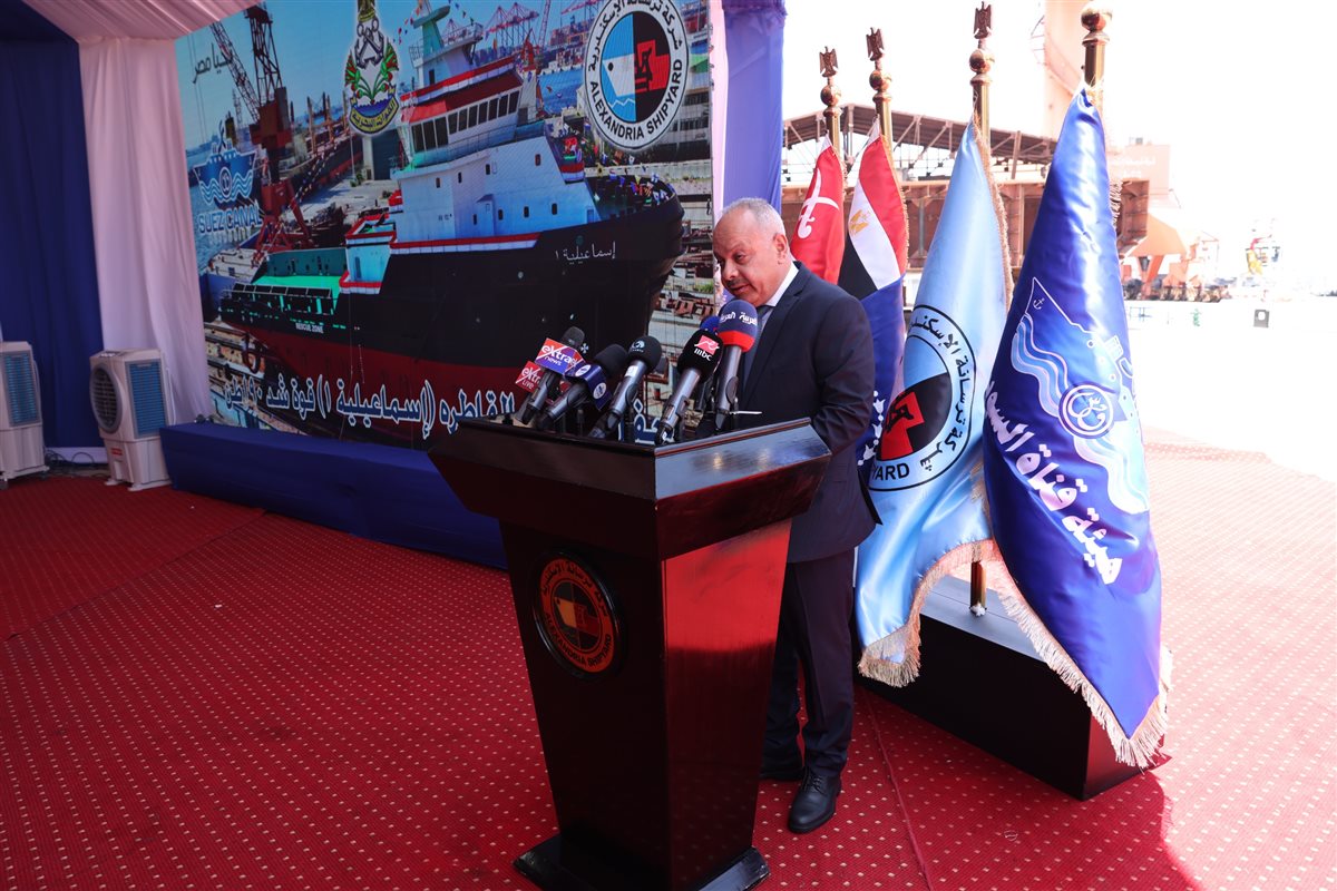 جانب من مراسم تدشين القاطرة، فيتو