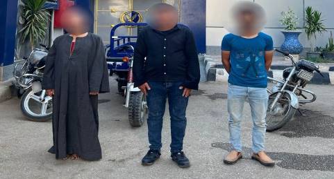 ضبط تشكيل عصابي تخصص في سرقة الدراجات النارية ببني سويف