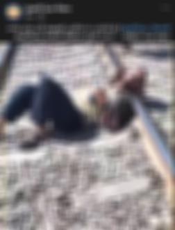 شخص استلقى على قضبان السكة الحديد بالشرقية