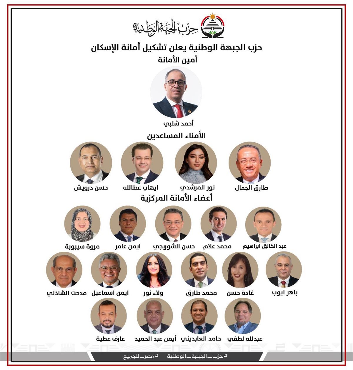 أمانة الإسكان المركزية بحزب الجبهة الوطنية