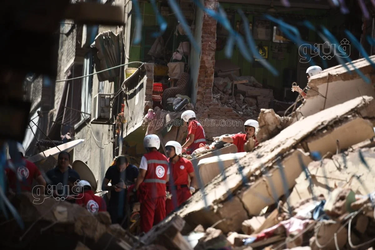 انهيار عقارات حدائق القبة