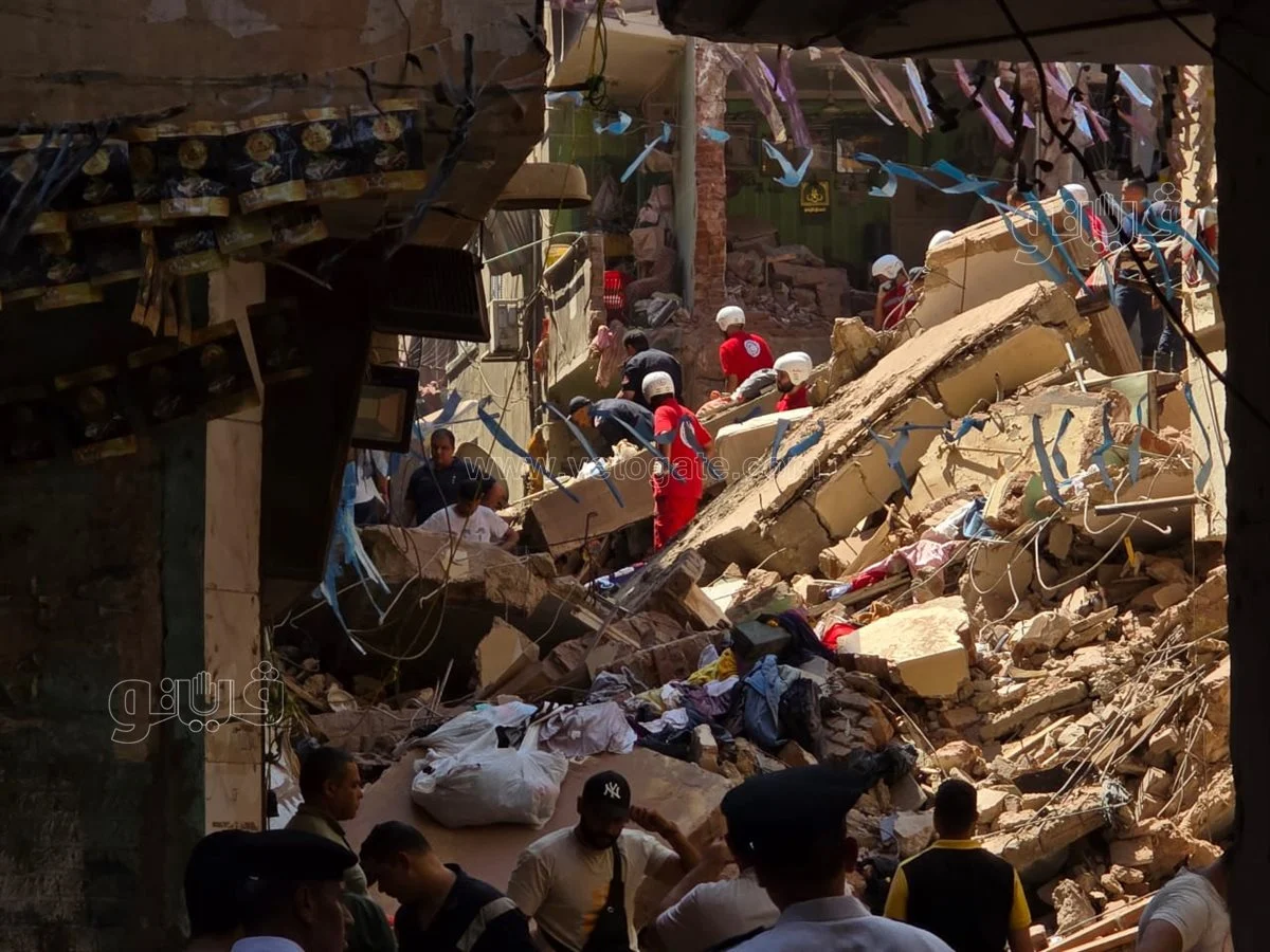 انهيار عقارات حدائق القبة