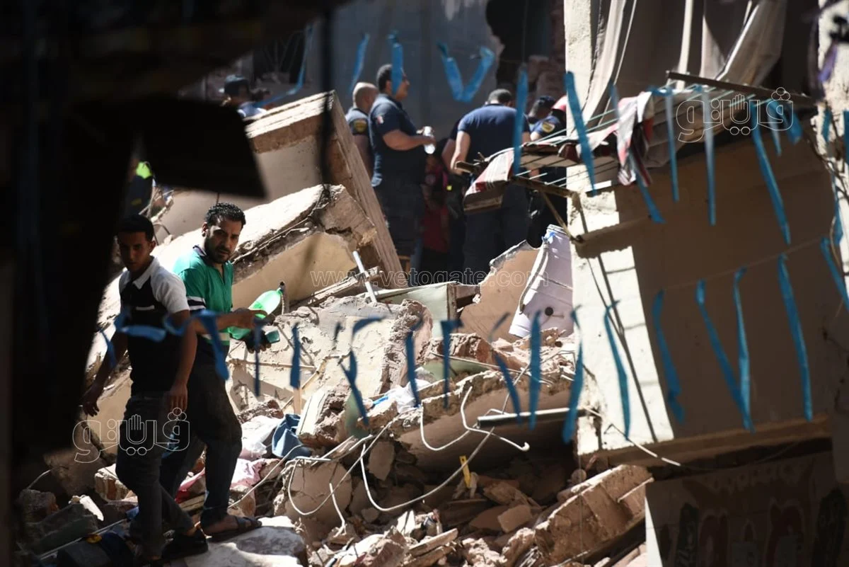 انهيار عقارات حدائق القبة