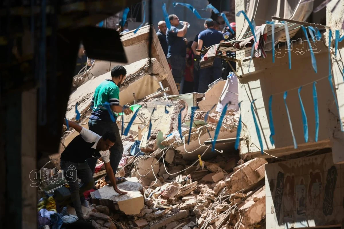 انهيار عقارات حدائق القبة