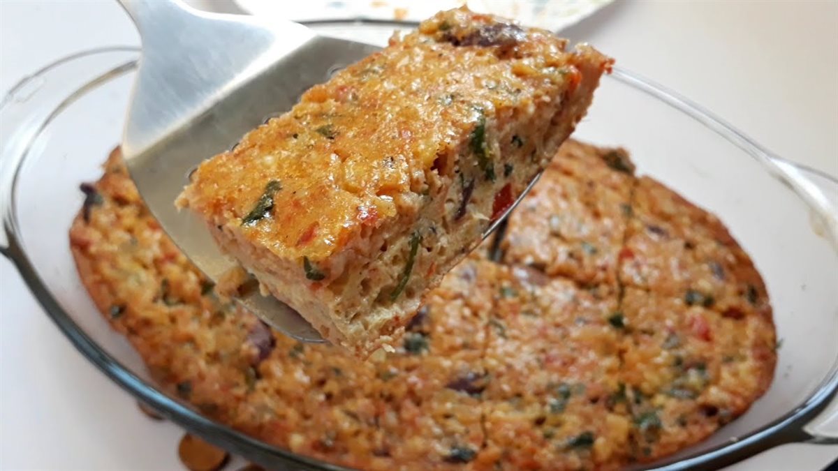 العجة بالبيض والدقيق