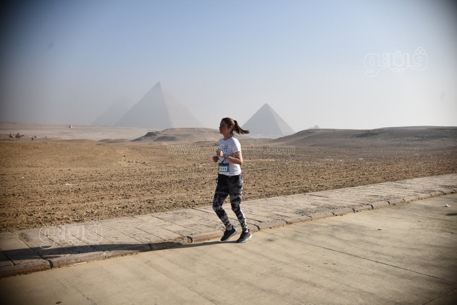 الجميلات يتصدرن المشهد في نصف ماراثون الأهرامات (6)