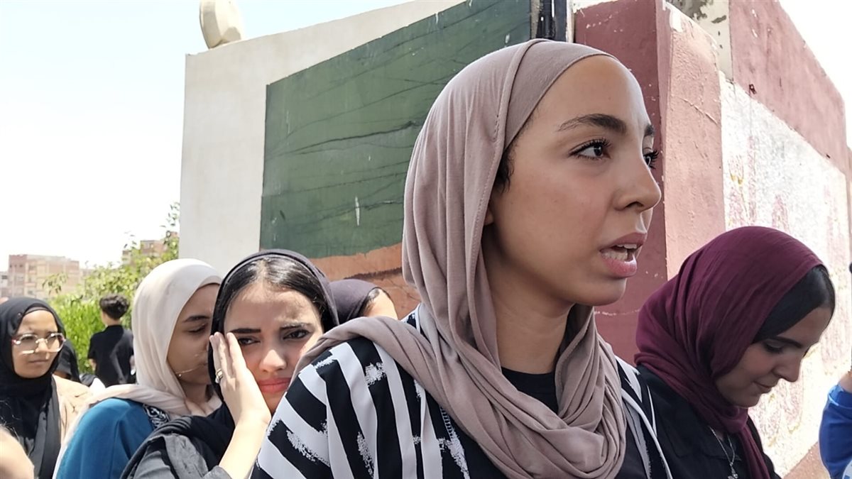 جانب من خروج الطلاب، فيتو