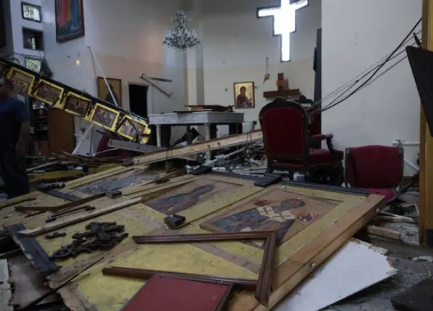 إرهابي يفجر نفسه في كنيسة مار ألياس يجمشق، فيتو